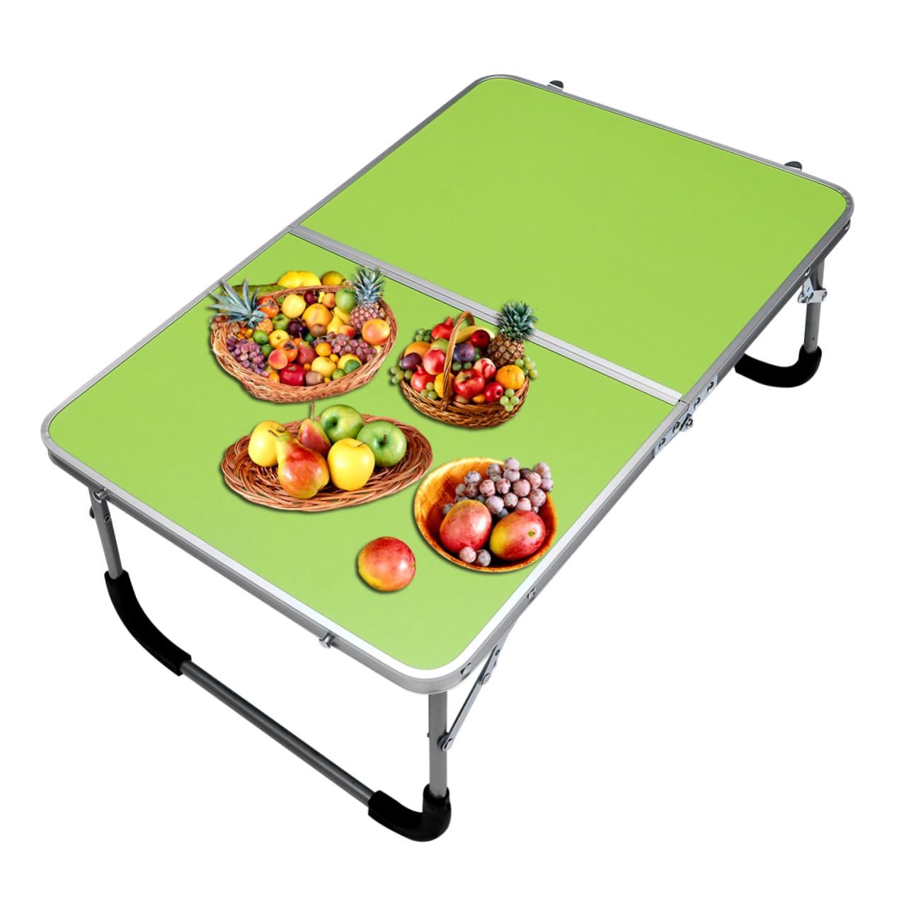 Table pliante légère alu 61x41 table de camping portable acier barbecue