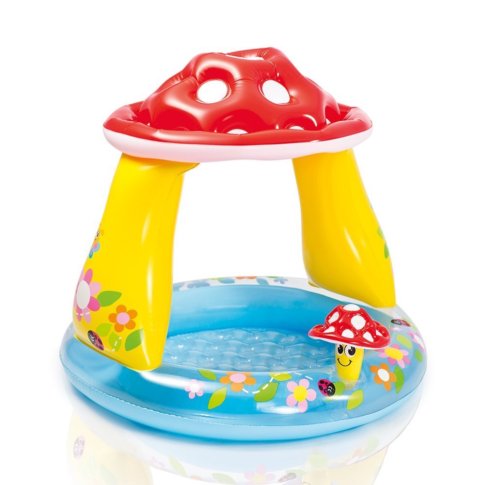 NGEL Inflatable Baby Swimming Pool | Mushroom Shaped Paddling Pool | Bath Tubs for Baby Kid - Multi (Pack of 1)-image-11