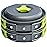 MalloMe Camping Cookware Mess Kit for Backpacking Gear - Camping Cooking Set - Camping\'s Pots and Pans Set - Backpacking Stove/Portable Stove Compatible - Camp Kitchen Equipment Accessories 2L Pot