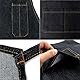 QWORK® Herren & Damen Arbeits Schürze, Werkzeugschürze mit 4 Taschen für Holzbearbeitung Werkstatt Garage Küche Garten - Schwarz