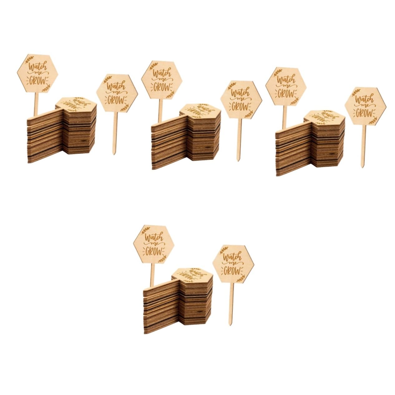 Toddmomy 4 Sätze Holzetikett Etiketten Für Pflanzen Pflanzenpfahl Pflanzenanhänger Wasserfest Gartenschild Pflanzenmarker Gartenidentifikationspfähle Saftige Tags Gartenzubehör 40 Stück * 4