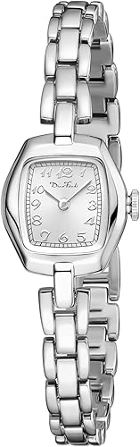 Diaofendi Reloj dorado pequeño para mujer, correa de acero inoxidable, estilo vintage, para mujer, reloj dorado de lujo, herramientas incluidas,