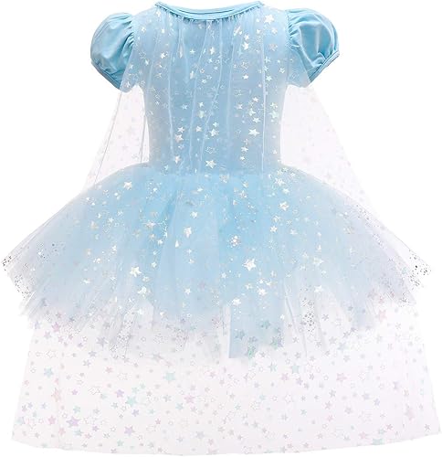 Miniatura 3 de Leotardos de princesa para niñas con falda de ballet y tutú para Halloween, Navidad, fiesta de cumpleaños, vestido elegante