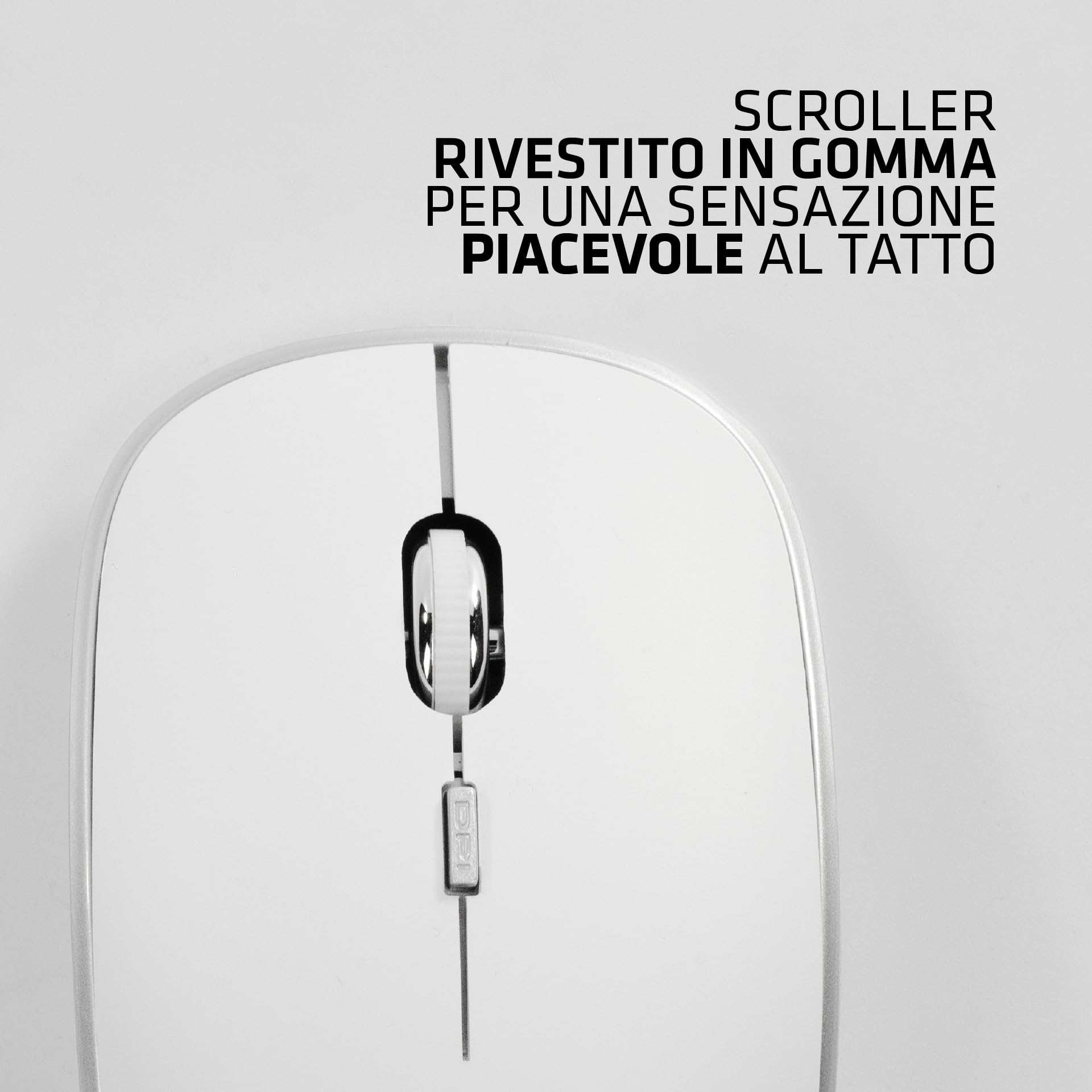 Kit usb Tastiera e Mouse Adj Smal 102 tasti ultra slim - Wireless, Layout Italiano QWERTY, per PC/Laptop/Notebook Windows, Tasti Silenziosi, Senza Fili, 102 Tasti, Mouse Ergonomico 1600 DPI
