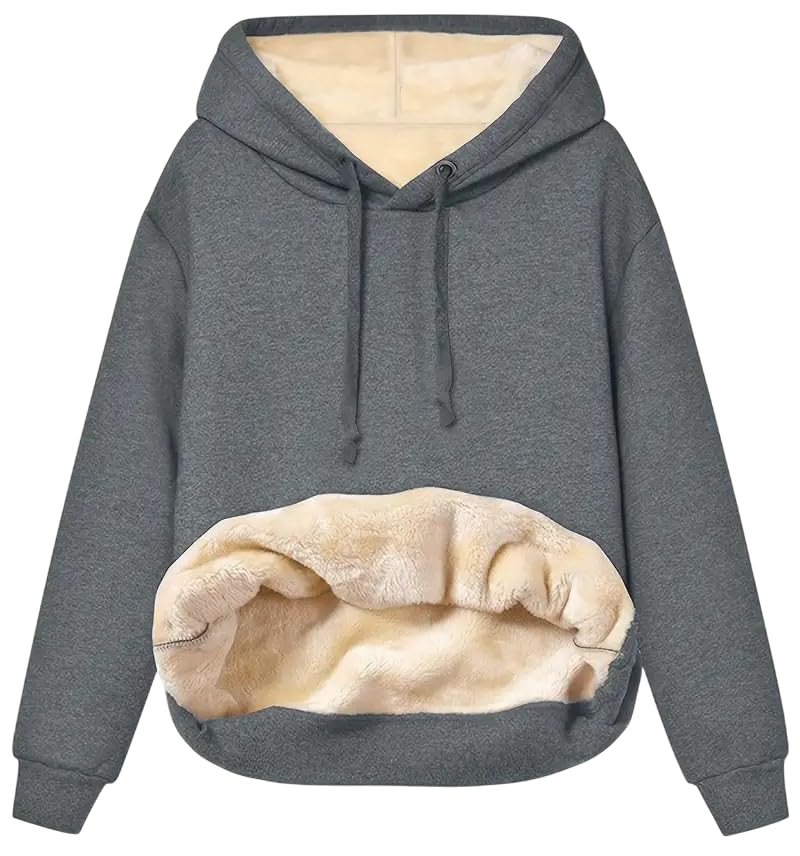 ADBUCKS Women's Cozy Fleece-Lined Hoodie Sweatshirt - Casual Pullover with Front Pocket, Long Sleeves, and Drawstring Hood... - Review, Price and Buying Guide