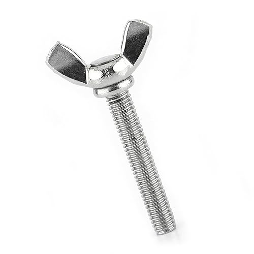 Tornillo de máquina, 5 piezas de 8 tipos M5 Mariposa Tuercas Surtido, 304 Tornillos de mariposa de ala de acero inoxidable Tornillos de mariposa