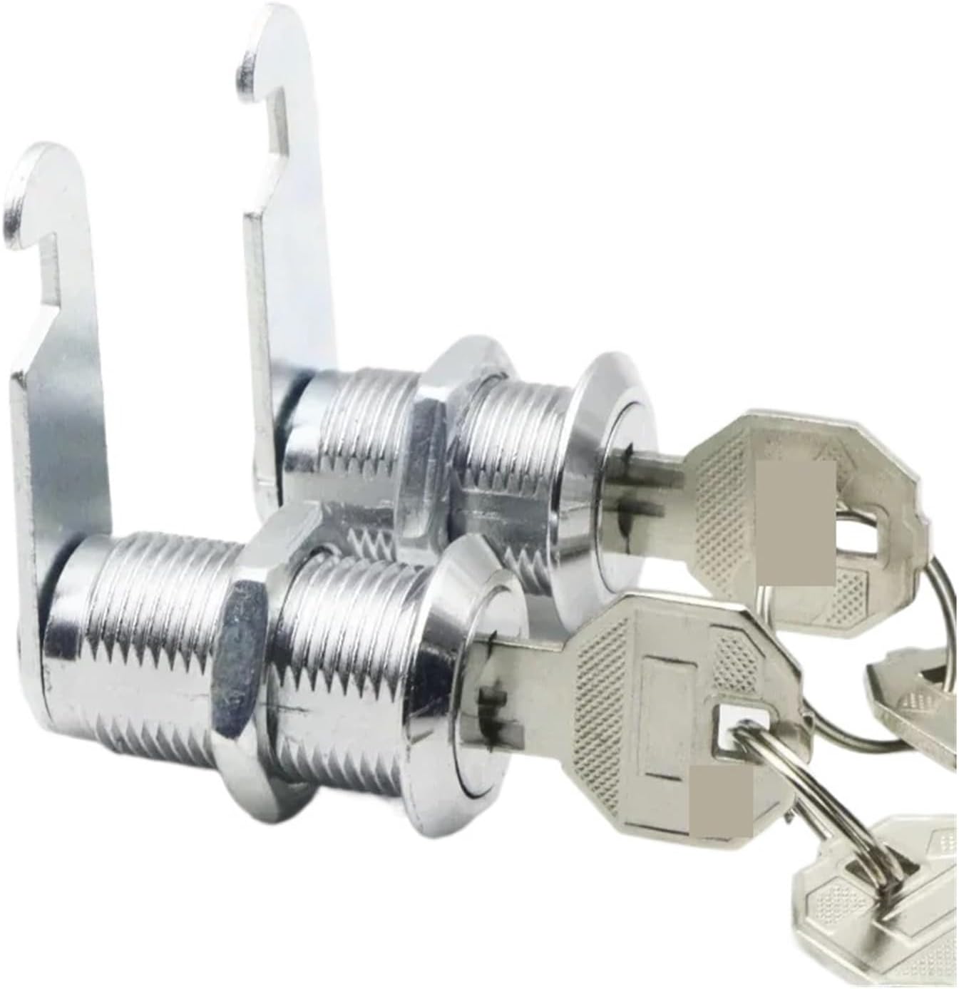 Security Cam Lock Cabinet Lock with Metal Key Alike Or Different for Multiple Uses in 16-35mm(Key Different x 20mm)