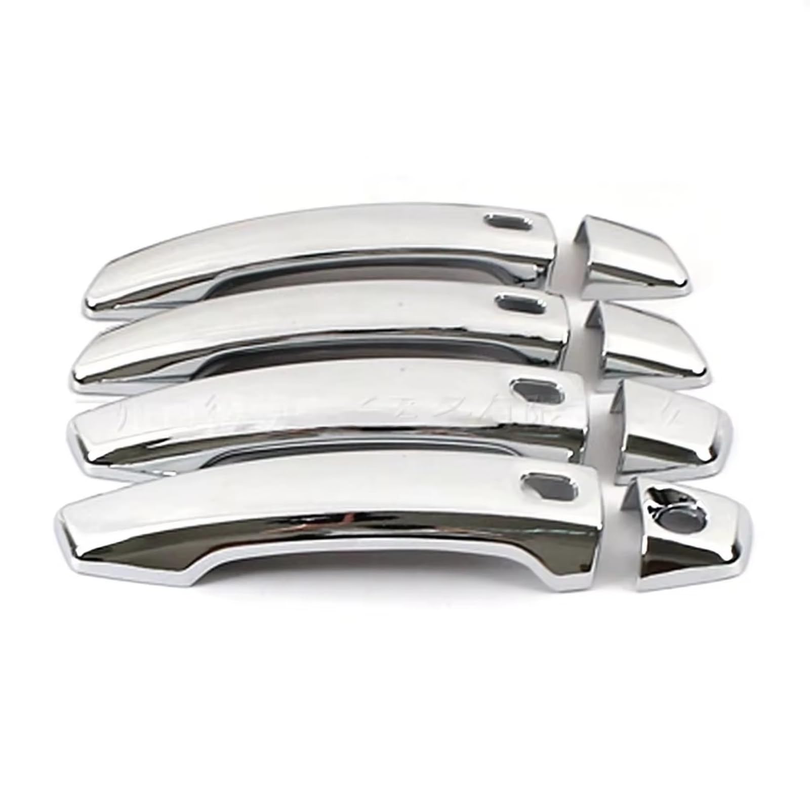Qdzvalumv Silver Car Door Handles Cover Shell Compatible With A3 S3 2014-2020 Car Door Handle Sticker Decoration Outer Modification Trim Set Accessories(Silver)