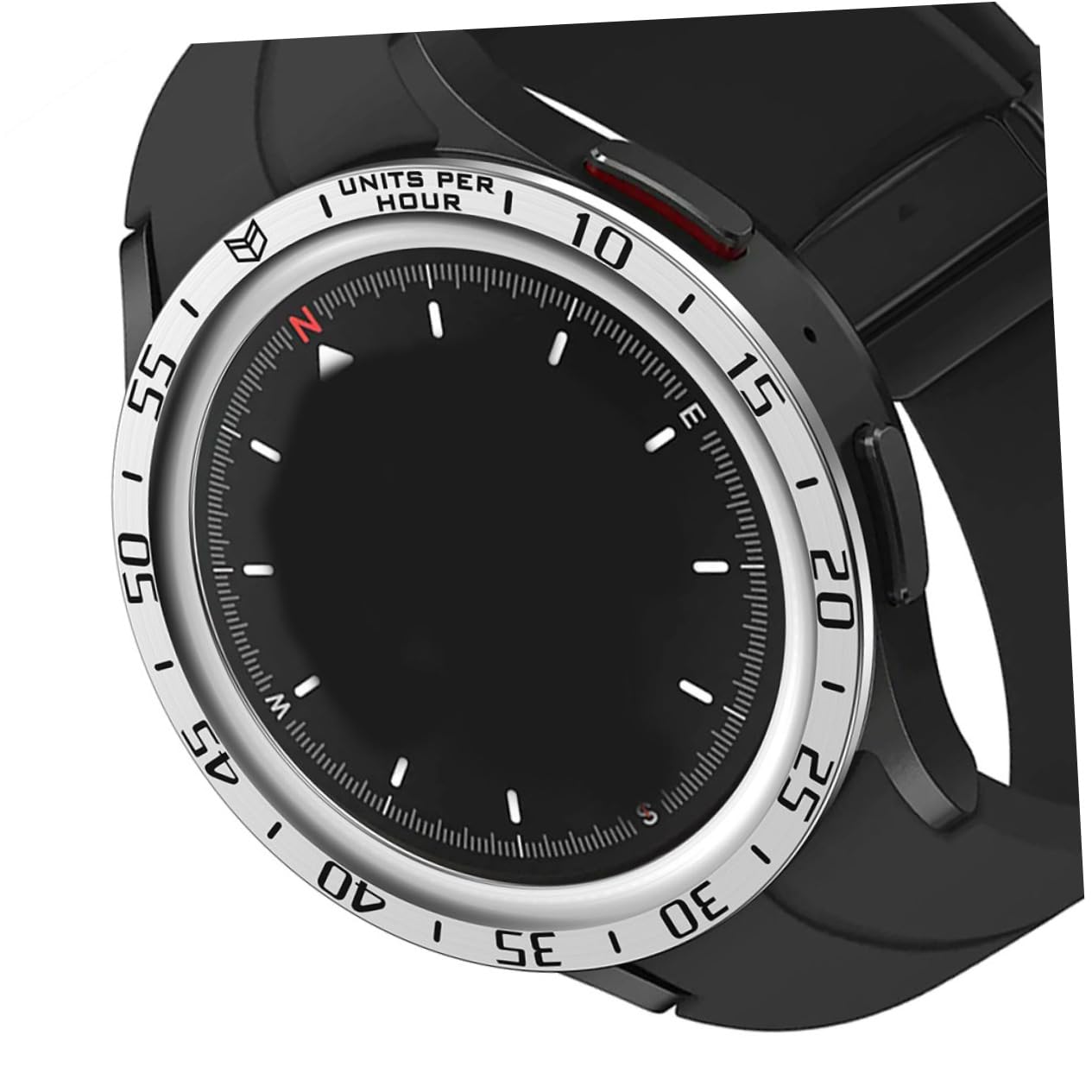 OSALADI 5pièces Montre Connectée Lunette Acier Inoxydable pour Watch Pro Anneau Bezel Pratique Et Durable avec Design Élégant