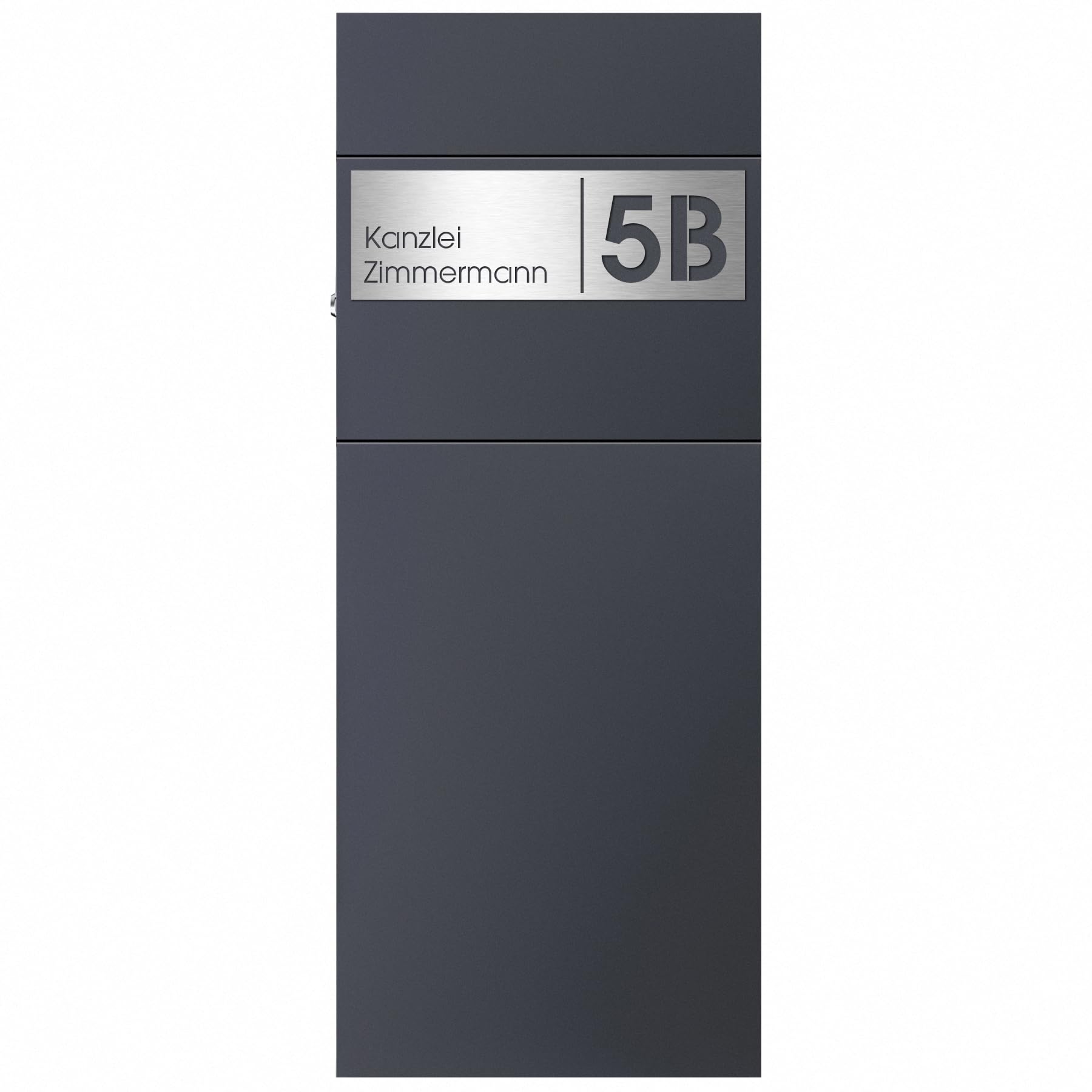 MOCAVI Stick 330 Briefkastenschild Edelstahl V4A passend für Box 111, 116, ZBox 111, SBox 311, 315, PBox 65F und 65MS