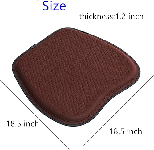 Miniatura 2 de Cojín de asiento de gel, cojín de asiento de enfriamiento con funda antideslizante, cojín de asiento de gel con diseño de panal transpirable, para