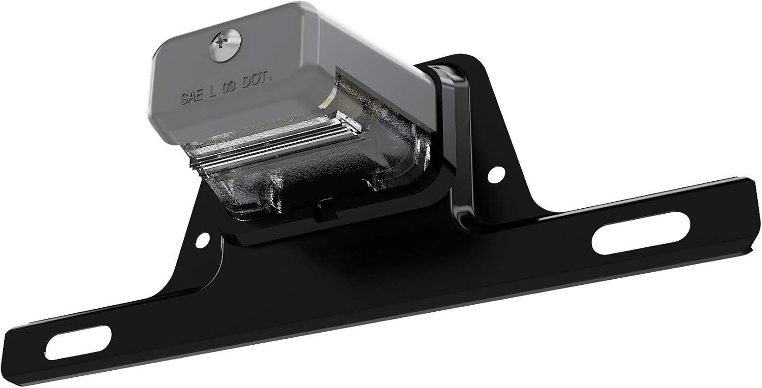 LED Trailer License Plate Lights w/Bracket [SAE/DOT Certified] Universal [Waterproof] Truck RV Licenses Plates Lights [Heavy Duty] Automotive Courtesy Step Tag Lights - Gray Safety Boat Lamp - 20 Pack