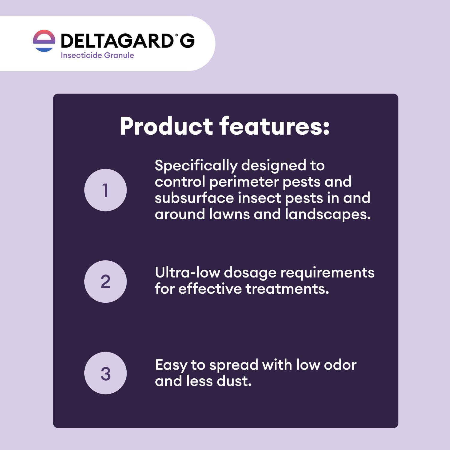 DeltaGard G Granular Insecticide for Lawns 20 lb Bag | Easy to Apply | Outdoor Yard and Perimeter Insect Control Granules | Controls Ants, Spiders, Crickets, Fleas, Ticks, and Other Crawling Insects