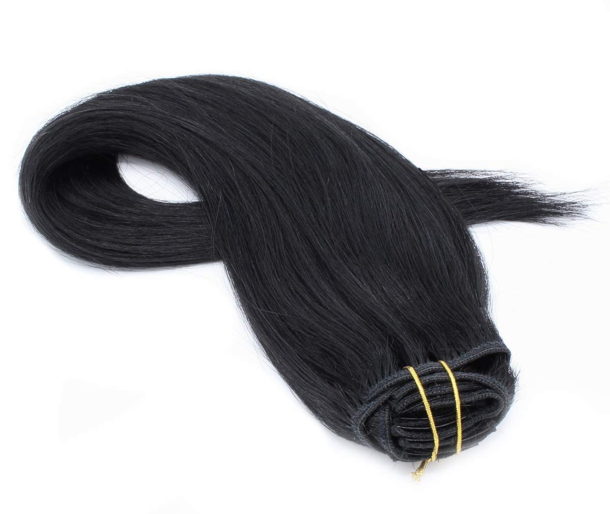 HOTstyle - 28" (70cm) Clip in human REMY hair - black