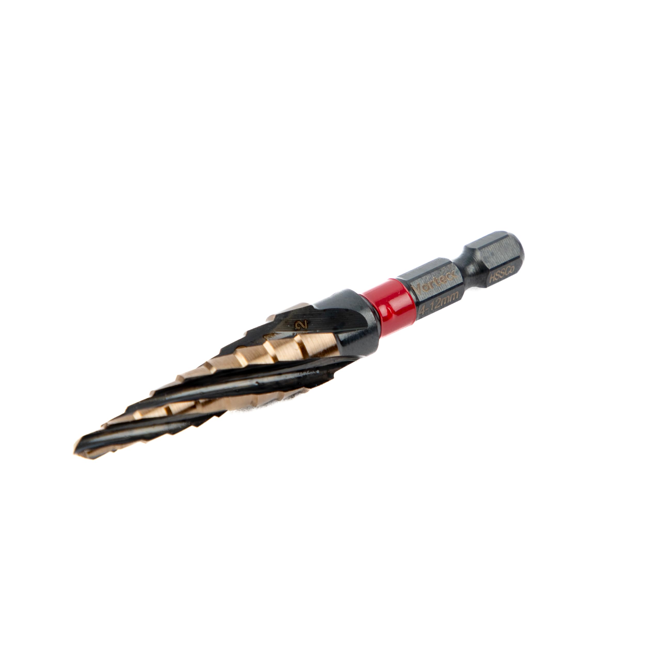 C.K Tools zestaw wierteł fazowych HSS Cobalt 3-częściowy zestaw wierteł stopniowych 4-32 mm, 5% stal szybkotnąca kobaltowa, Quick-Lock sześciokątny trzpień do stali nierdzewnej i blachy, zestaw