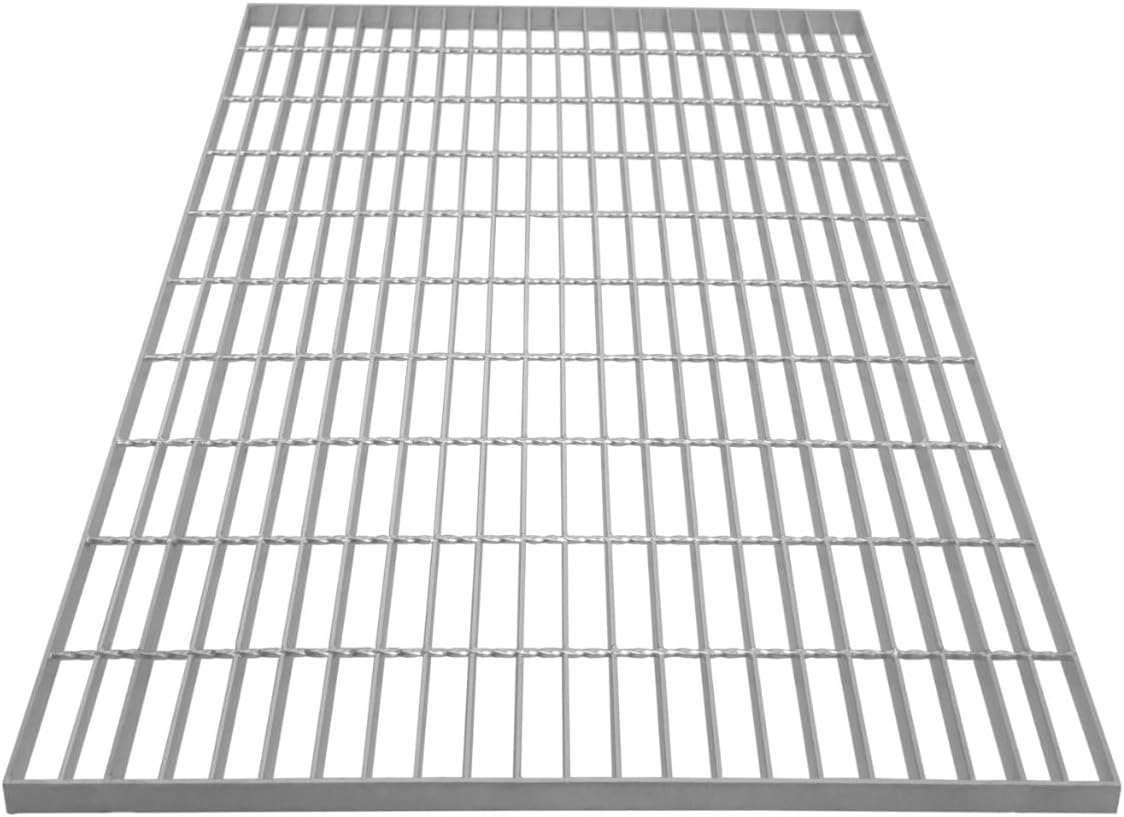 Griglia zincata 100x80 cm, 800 kg carico, ideale per ambienti industriali