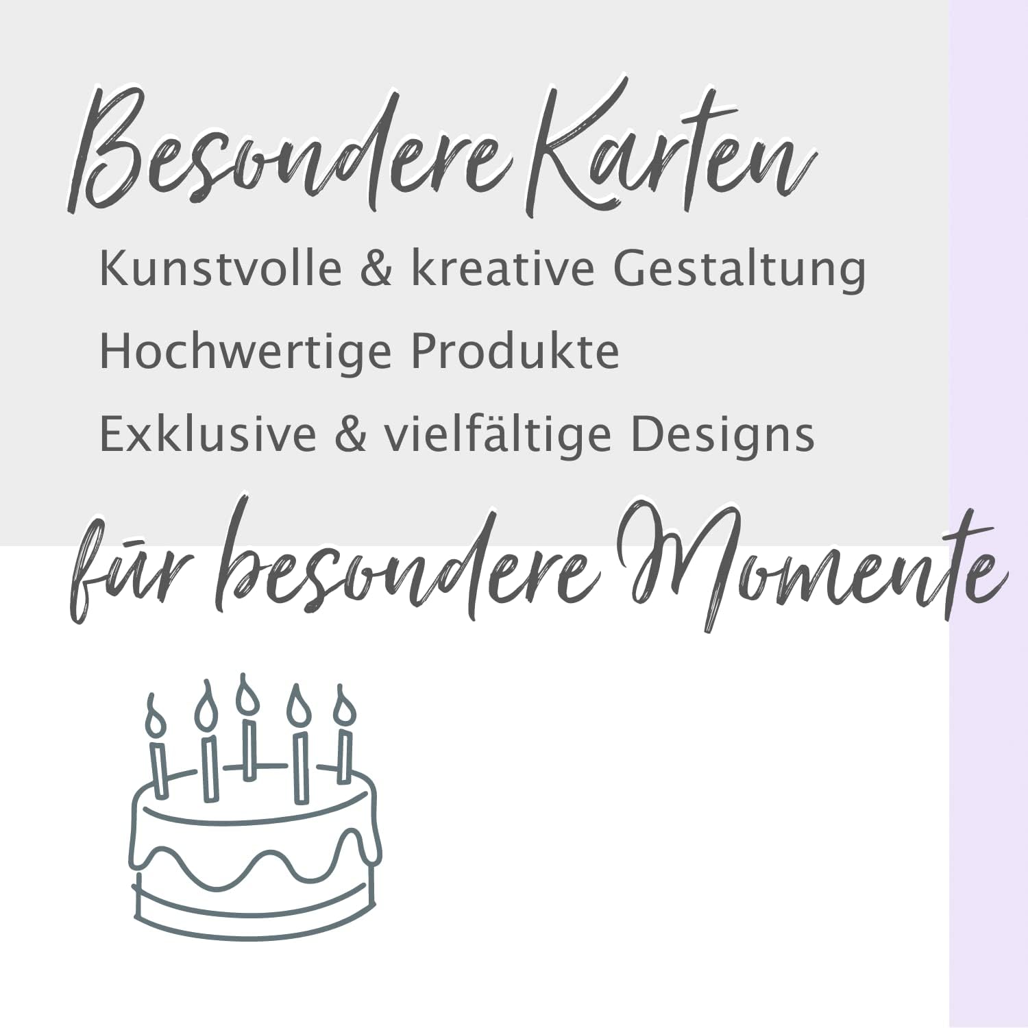 Perleberg Biglietto di auguri di compleanno Romantica Collection – Biglietto d'auguri per compleanno con busta, 15 x 15 cm