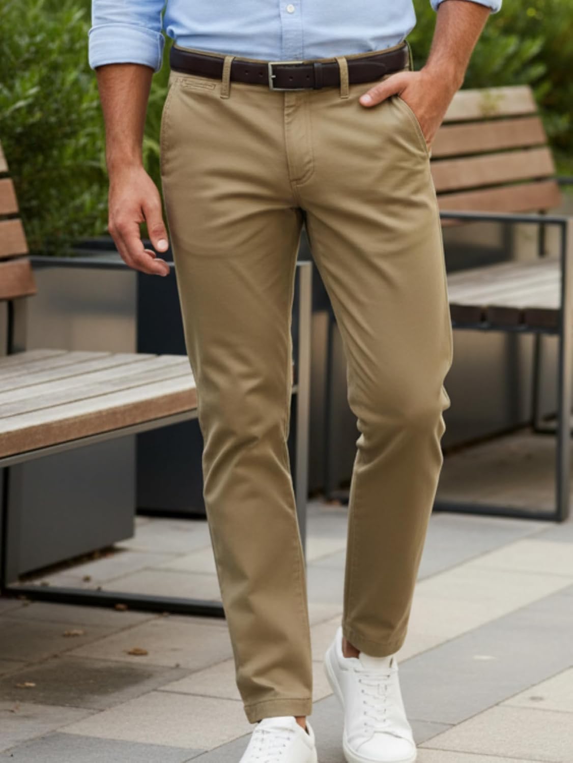Calça Sarja Masculina Slim Fit Esporte Fino com Elastano Confortável Calça Sarja Masculina Slim Fit Esporte Fino com Elastano Confortável