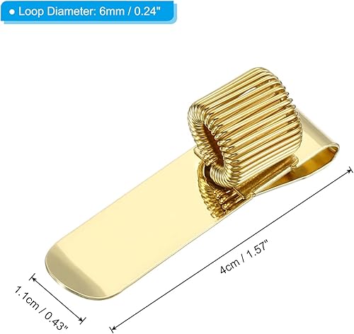 Miniatura 2 de PATIKIL Clips para portalápices, 3 piezas de metal, vertical, portátil, de un solo resorte, organizador de lápices para oficina, negocios, cuaderno