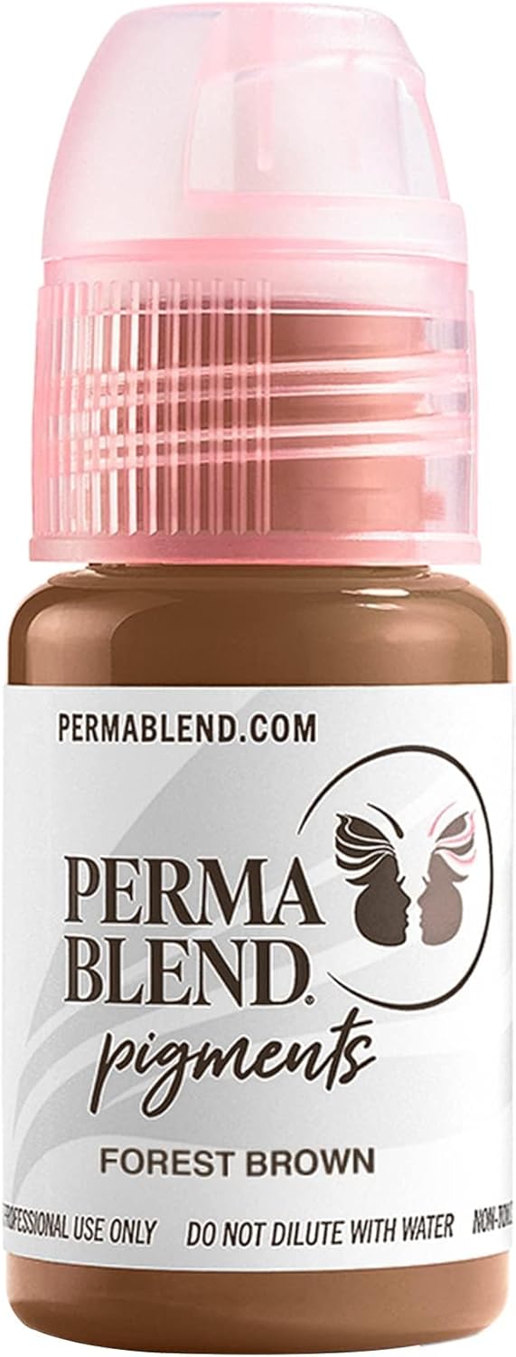 Perma Blend Permanent Makeup for Eyebrows, Used for Microblading and Tattoo Techniques, Professional Cosmetic Pigment Signature Brow Set, 0.5 oz Set of 8