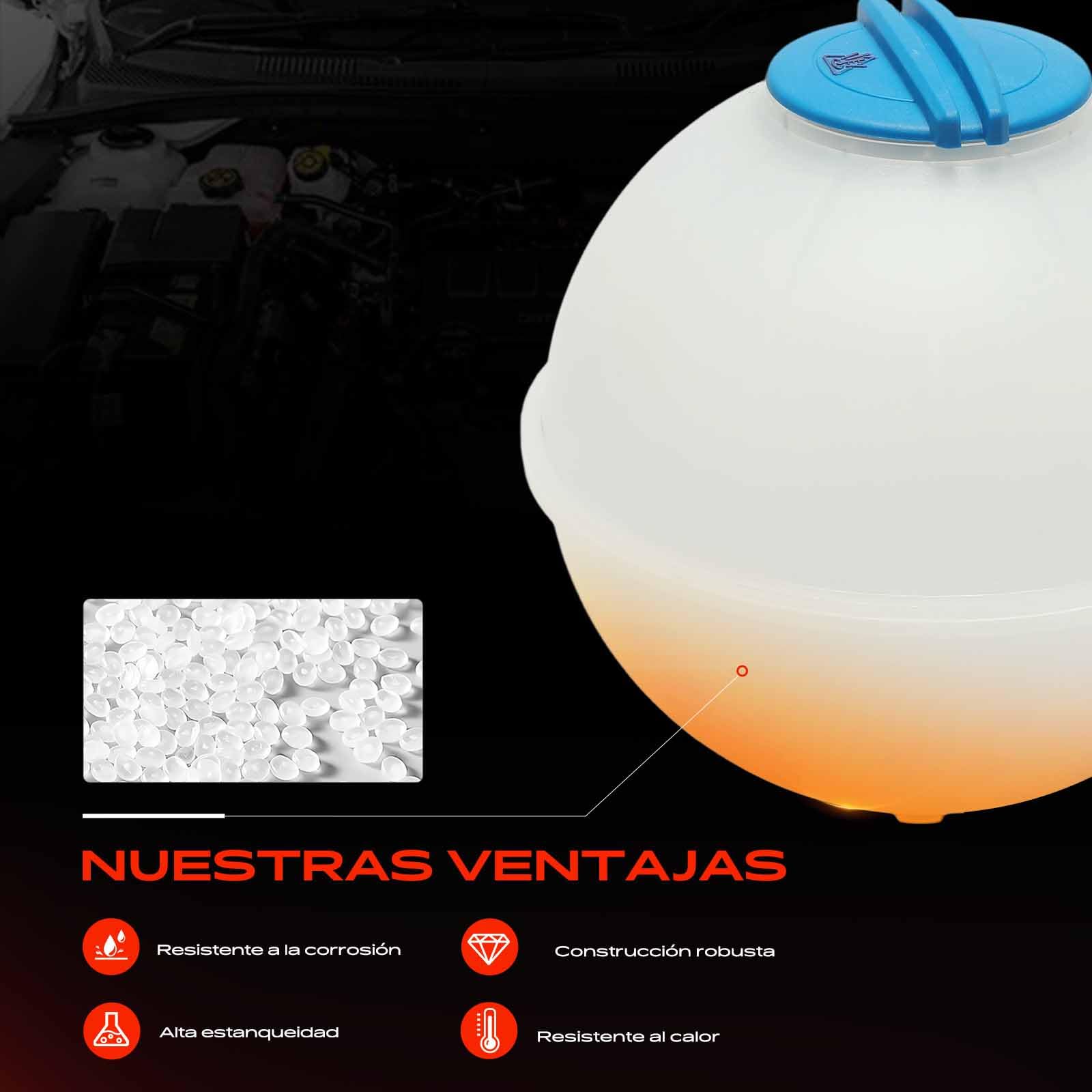 Frankberg Depósito de compensación Refrigerante Con Sensor. Compatible con Sprinter 3-T 3,5-T 4,6-T 5-T 906 C-r-a-f-t-e-r 30-35 2E 30-50 2E 2F 2006-2020 2E0121407