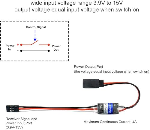 Miniatura 4 de Interruptor controlador de luz de coches RC y tiras de luz azul impermeables paquete de luces de avión RC