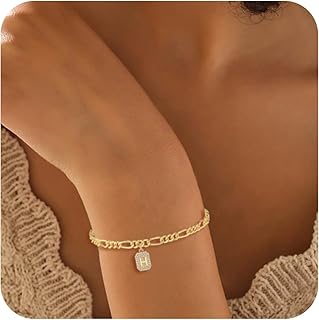 Dainty 18K Gold Plated Initial Bracelets for Women – An Personalized Gift for Every Woman and Girl, Ideal for Christmas, Birthdays, and Cherished Moments