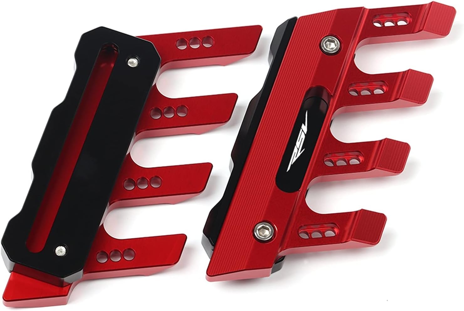 for Aprilia RSV1000R RSV Mille R Motorcycle Mudguard Front Fork Protector Guard Block Front Fender Slider Accessories Side Guard CNC Aluminum Multiple Colour (Color : Red)