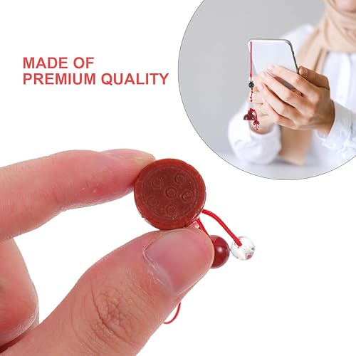 Miniatura 7 de Abalorio para teléfono  Jade Lotus Phone Charm Strap Agate Mobile Phone Pendant Decorativo Teléfono Celular Accesorios para Llavero Teléfono Llavero