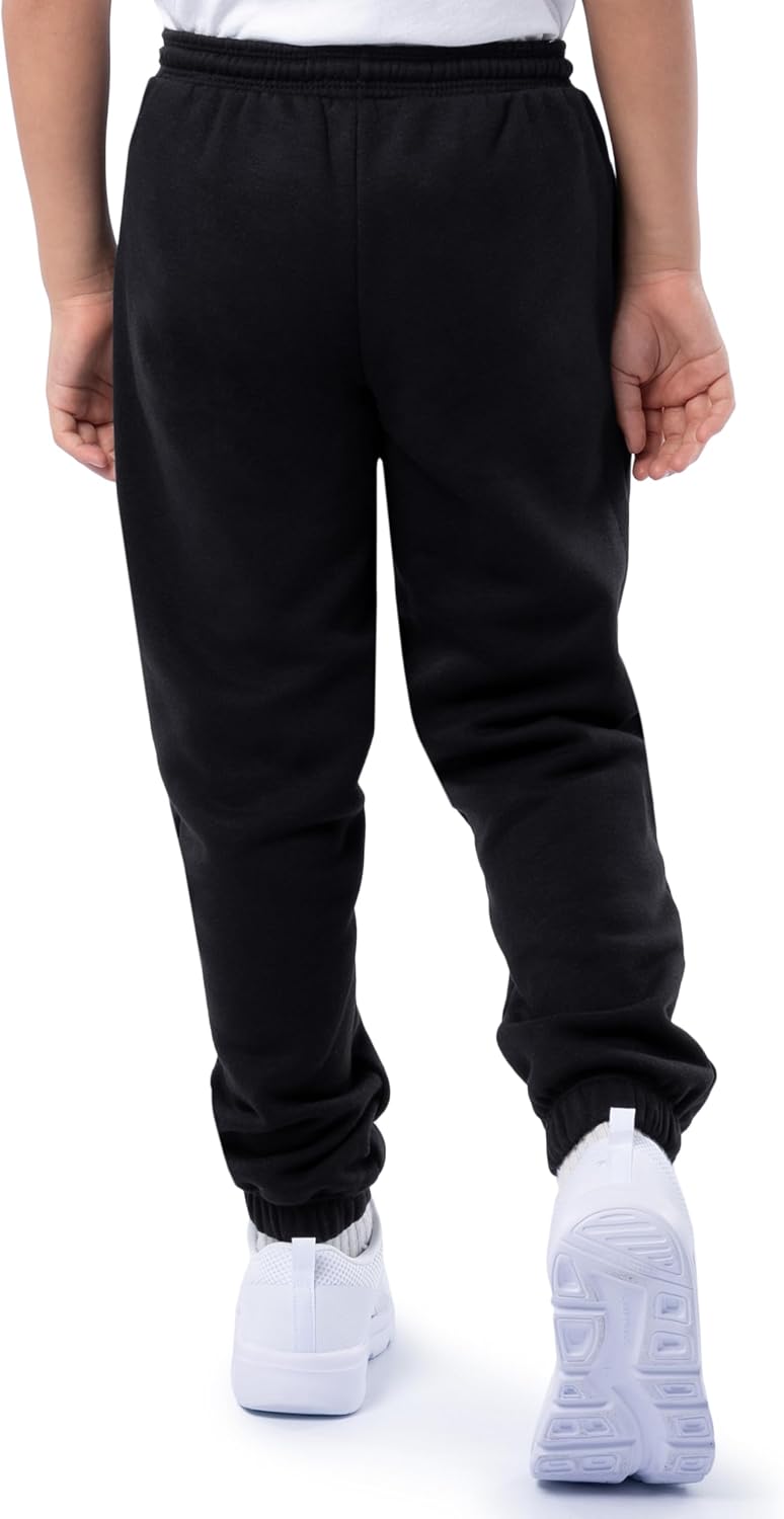 Fruit of the Loom Unisex Kids Fleece Jogger Sweatpant, 2 Pack