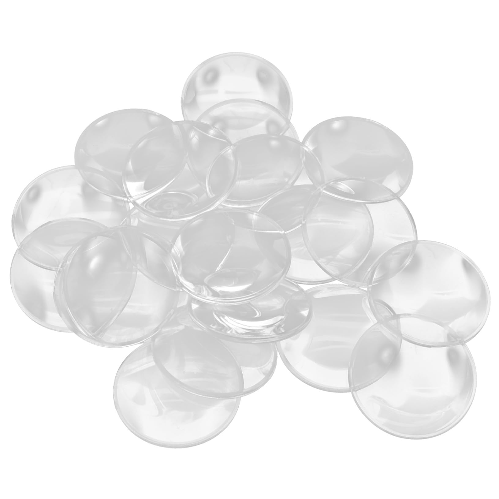 SHINEOFI Magnifying Glass Lens Set 1.65 Inch Biconvex Glass Lenses with Protective Cover for Reading Maps Jewelry Computer Repair Seniors