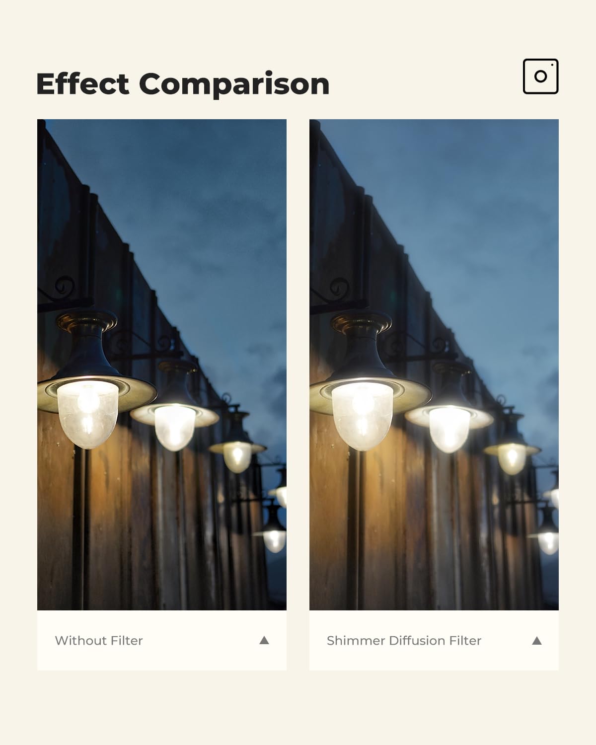 K&F CONCEPT Nano-Xcel 62MM Filtro di Shimmer Diffusione | Filtro ad Effetto per Aggiungere Soft Glow con Vetro Ottico con 28 Strati Rivestimento Nano - FE706