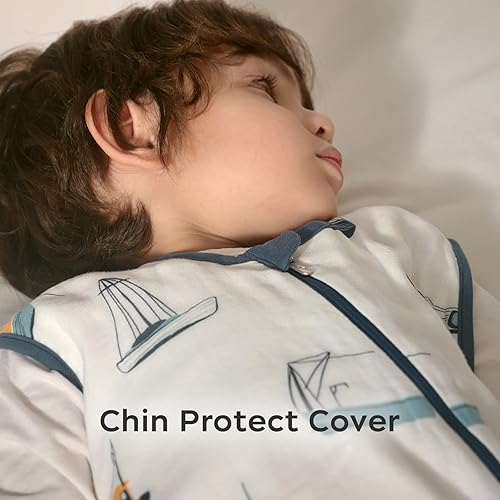 Miniatura 3 de bc babycare Saco de dormir para bebé 18-24M 100% algodón orgánico suave saco de dormir para bebé, cremallera de 2 vías, tamaño grande y espacio