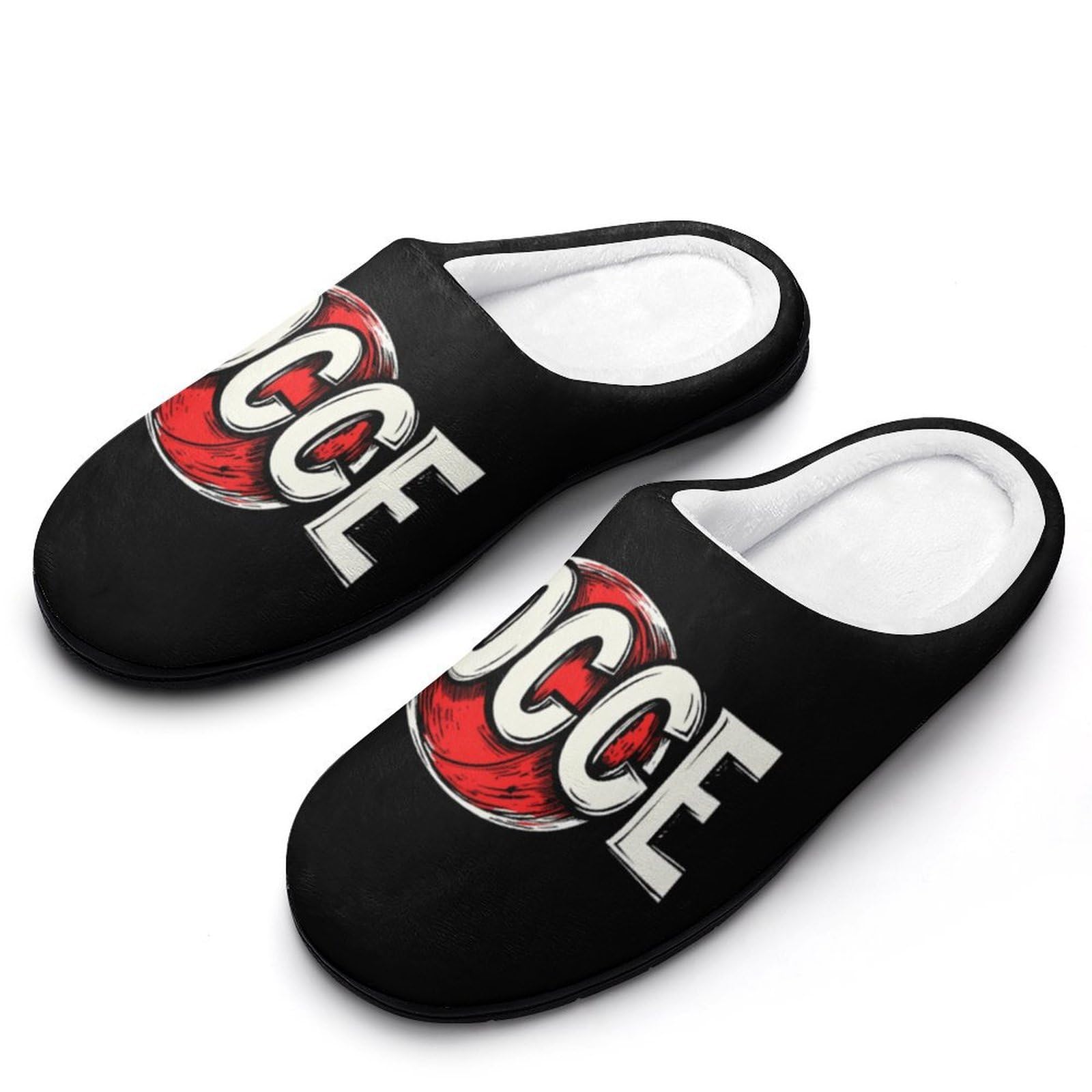 Bocce Ball Men's House Slippers Memory Foam Washable Cotton Slip on Home Shoes