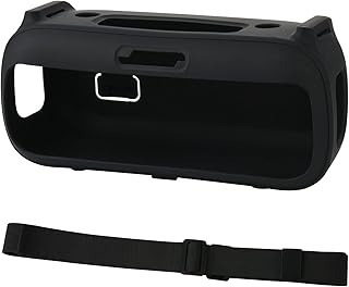 Beimus Funda protectora de silicona para altavoces con correas de hombro, altavoces a prueba de golpes