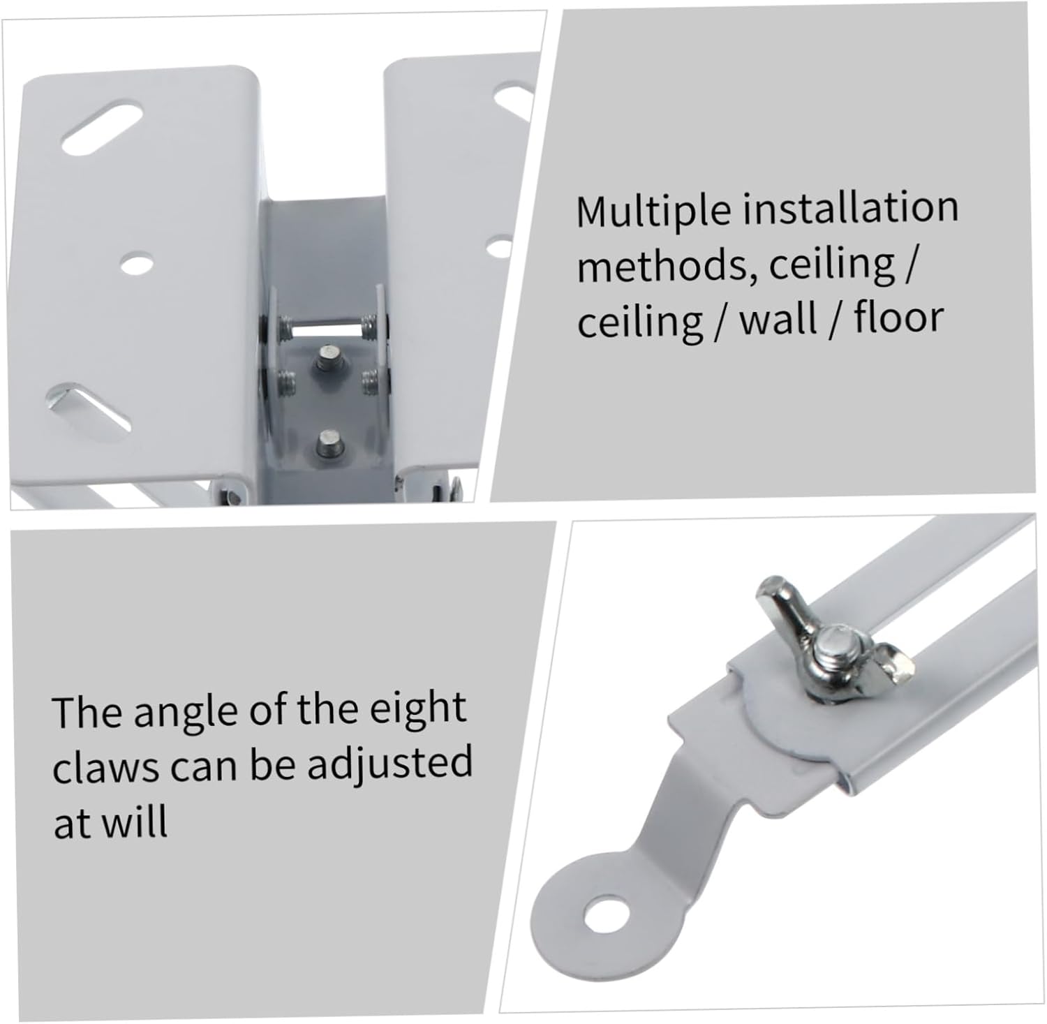ARTIBETTER Ceiling Projector Mount Stand Carbon Steel Support Wall Cable Pass Through Outdoor Indoor