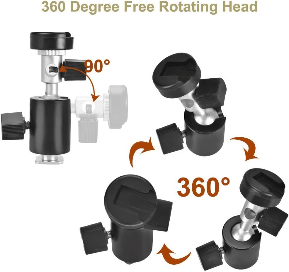 Fotga 360° C Type Swivel Camera Flash Bracket Umbrella Holder Light Stand : Photographic Lighting : Electronics