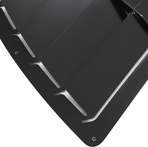 Miniatura 6 de KUAFU Rejilla de capó de acero compatible con Chevy Chevrolet Camaro Z28 IROC-Z IROC 1985-1990, insertos de rejilla de ventilación de aire con