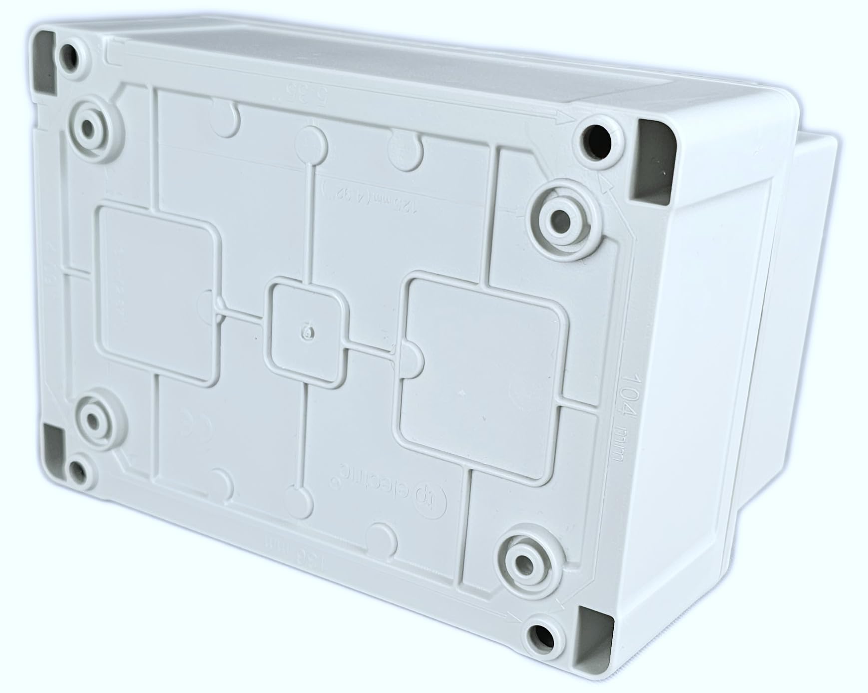 RoadEu - Stroomverdeler - Wandcontactdooscombinatie, CEE 16A 5P met 2x Schuko 230V. IP44 wandcontactdoos voor bouwplaatsen, werkplaatsen en fabrieken RoadEu - Stroomverdeler - Wandcontactdooscombinatie, CEE 16A 5P met 2x Schuko 230V. IP44 wandcontactdoos voor bouwplaatsen, werkplaatsen en fabrieken