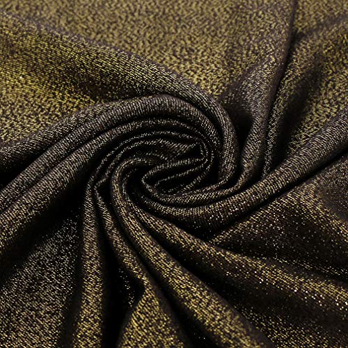 Image of LMVERNA Women's Sparkling Metallic Soft Pashmina Shawls and Wraps Scarf in Solid Colors