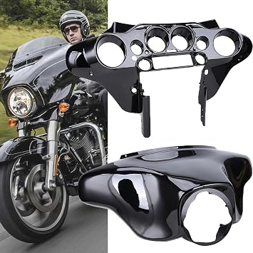 Glossy Black Batwing Inner & Outer Cowl Fairing for Harley Touring Electra Street Glide 1996-2013 FLHT FLHTC FLHTCU FLHX 2012 2011 2010 2009 2008 2006 2005 2004 2003 2002