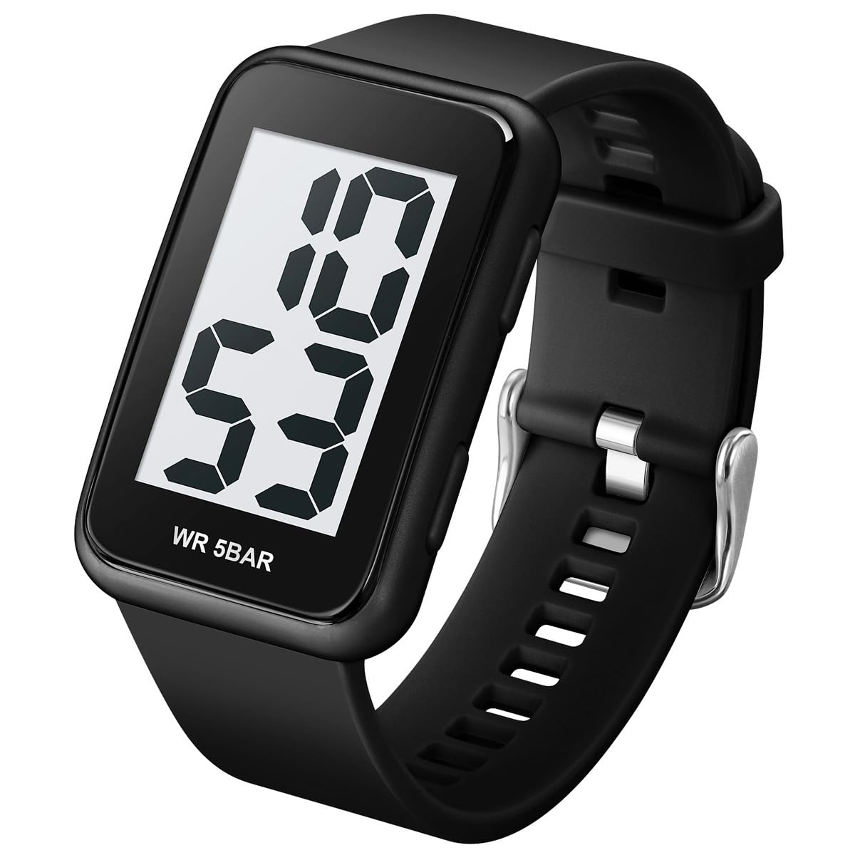 Sponsored Ad - Extra Large Numbers Black Watch for Men, Waterproof Mens Digital Watch Womens Men's Wrist Watches for Elderly Men Women