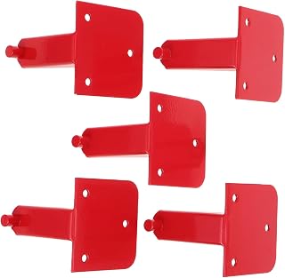 NUOBESTY 5pcs Heavy Duty Fire Extinguisher Bracket Carbon Steel Wall Mount Hooks for Extinguishers for Industrial Commercial Residential Safety