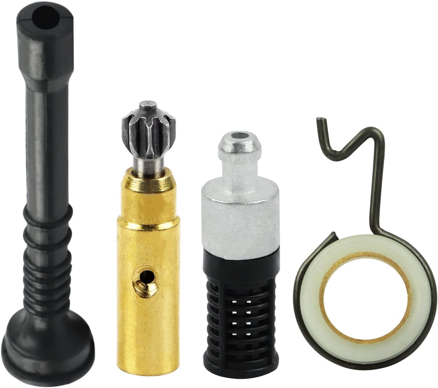 FLYPIG Chainsaw Oil Pump Worm Gear Fuel Hose Filter Fuel Hose Oil Pipe Filter Set Accessory Assembly Kit for Stihl MS 250 MS230 MS 210 025 023 021 Chainsaw Spare Parts