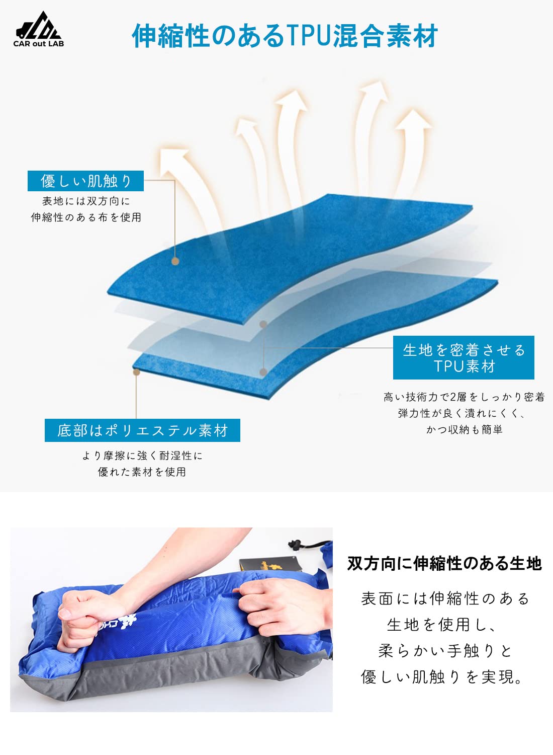 インフレーターピロー（自動膨張枕） インフレーターピロー（自動膨張枕）