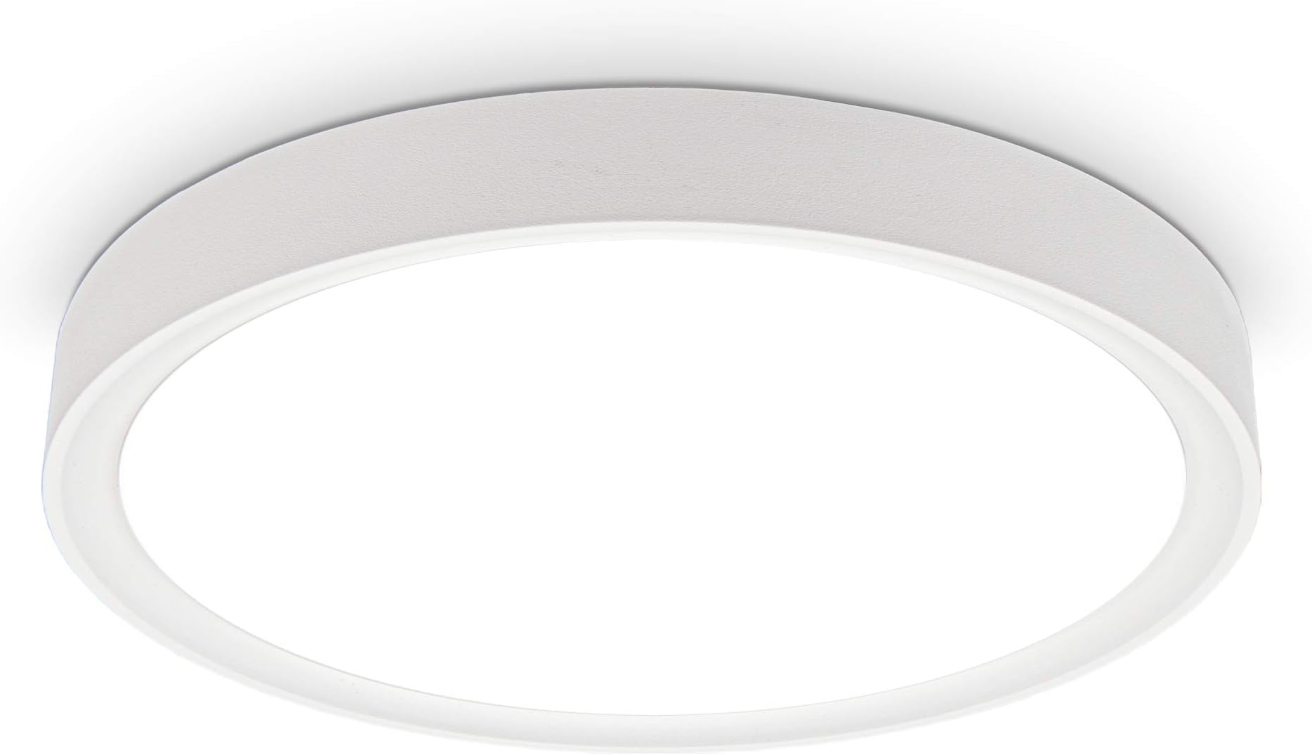 B.K.LichtI LED Ceiling Light 15 W I 4000 K I 33.5 cm Diameter I 1500 Lumens I Neutral White I Matte White