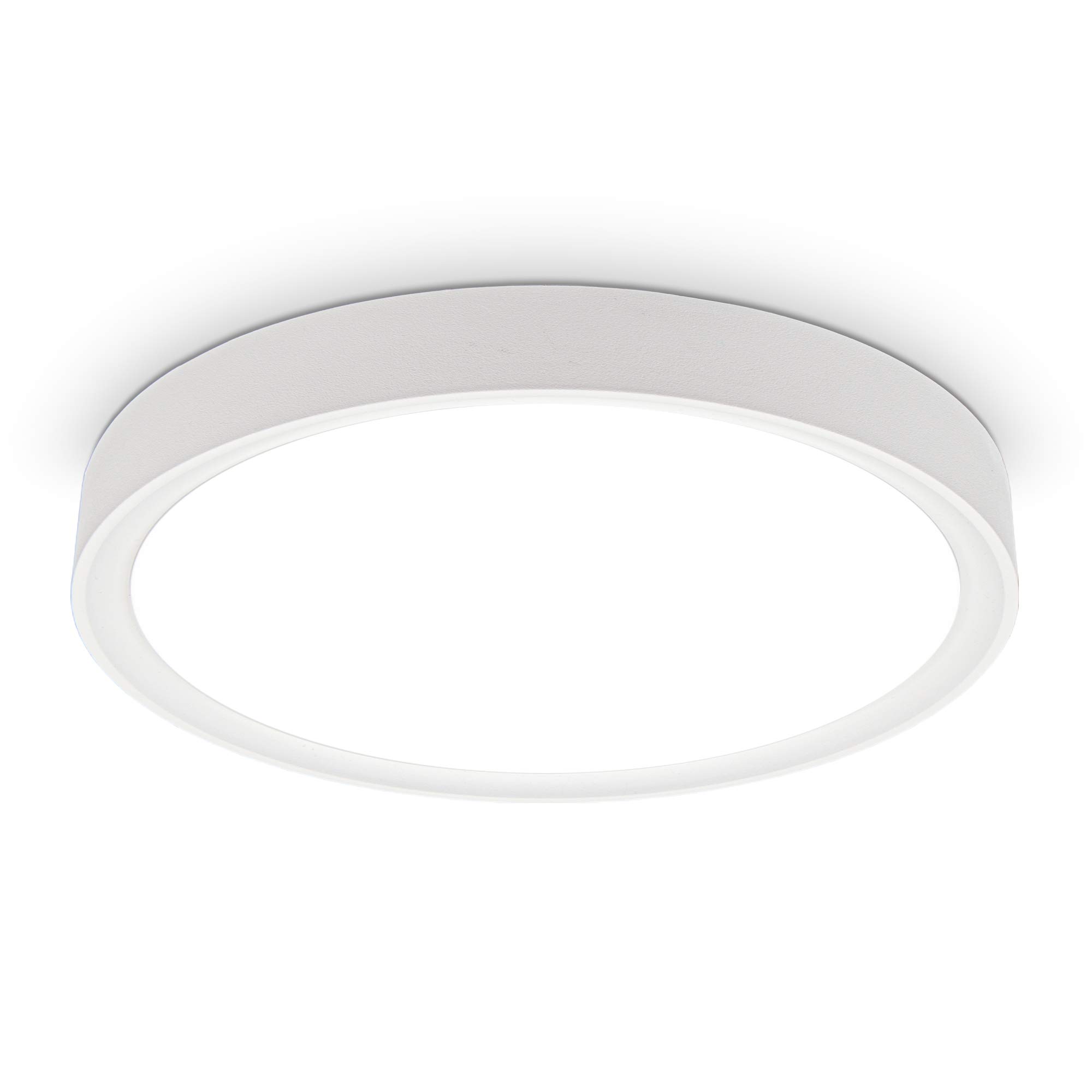 B.K.LichtI LED Ceiling Light 15 W I 4000 K I 33.5 cm Diameter I 1500 Lumens I Neutral White I Matte White