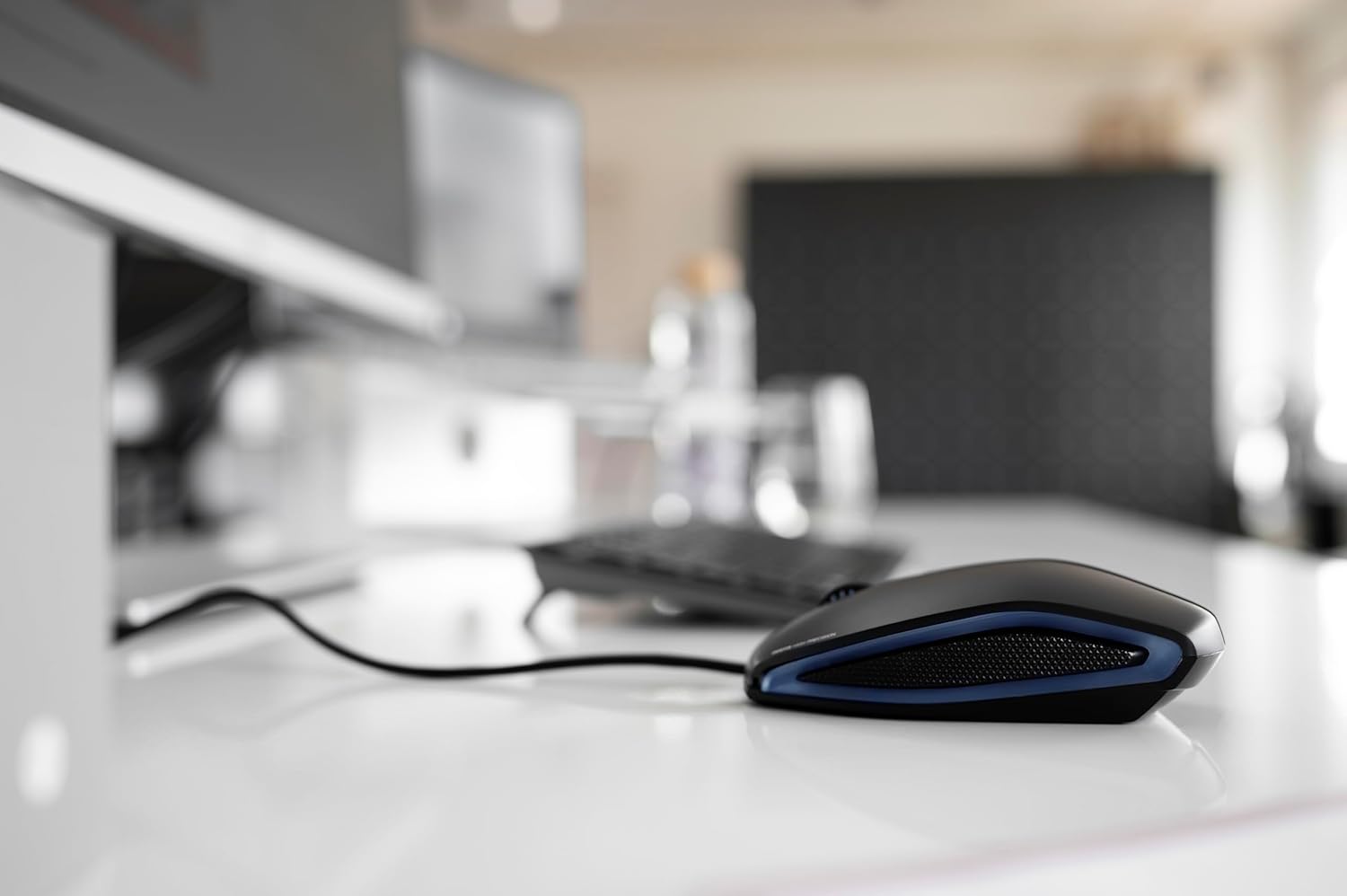 Cherry Cherry GENTIX Corded Optical Illuminated Mouse - Corded - Illuminated - Symmetrical Design – Black (JM-0300)