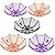 JOYIN 5 Pcs Halloween Candy Bowl Dish Spider Web Halloween Decorations Indoor Decor, Party Supplies Favors Table Desk Haunted House Trick Or Treat Basket Plastic