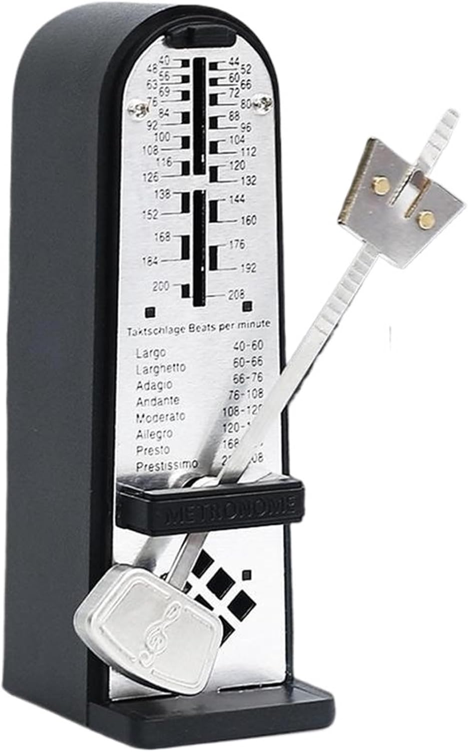 Guitar Piano Metronome Classic Shape Mechanical Metronome Loud Tone Practicing Performing Musical Instrument